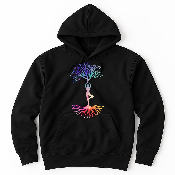 Tree Of Life With Colorful Yoga Hoodie