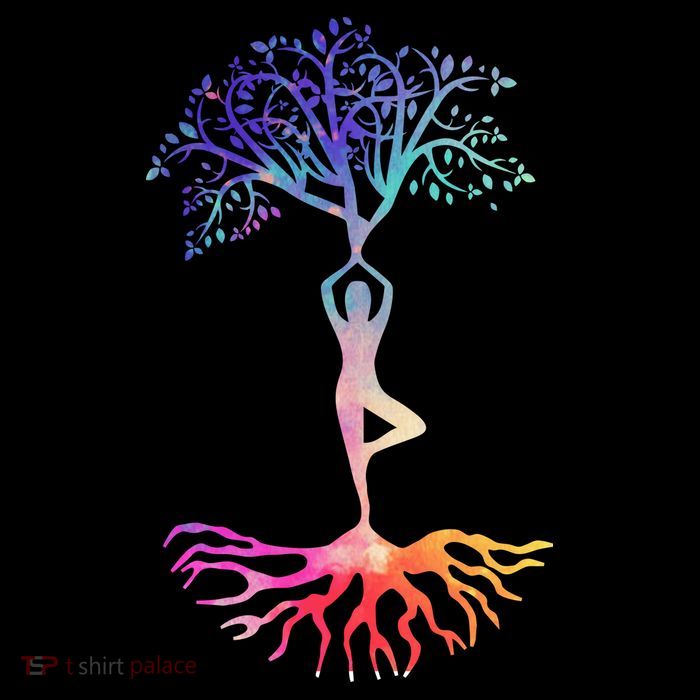 Tree Of Life With Colorful Yoga Tall T-Shirt