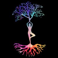 Tree Of Life With Colorful Yoga Flatbill Hat