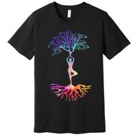 Tree Of Life With Colorful Yoga Premium T-Shirt