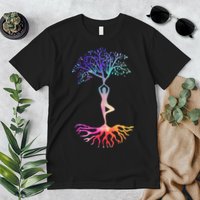 Tree Of Life With Colorful Yoga Premium T-Shirt