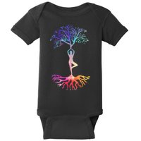Tree Of Life With Colorful Yoga Baby Bodysuit