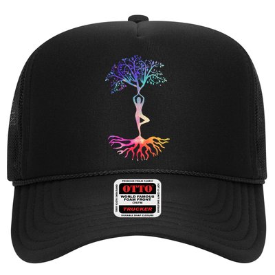 Tree Of Life With Colorful Yoga Trucker Hat