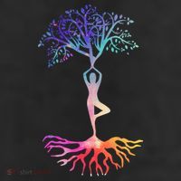 Tree Of Life With Colorful Yoga Trucker Hat