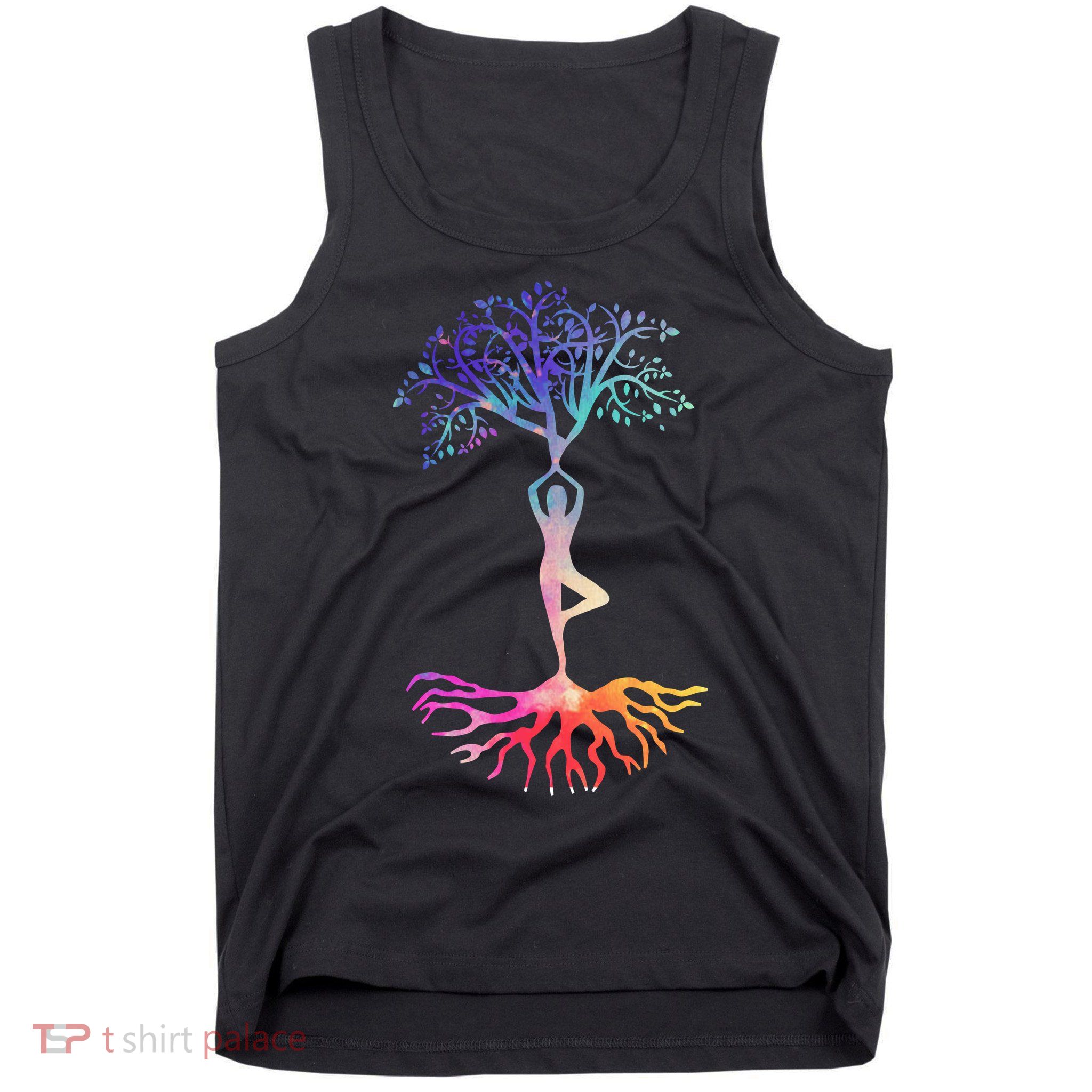 Tree Of Life With Colorful Yoga Tank Top