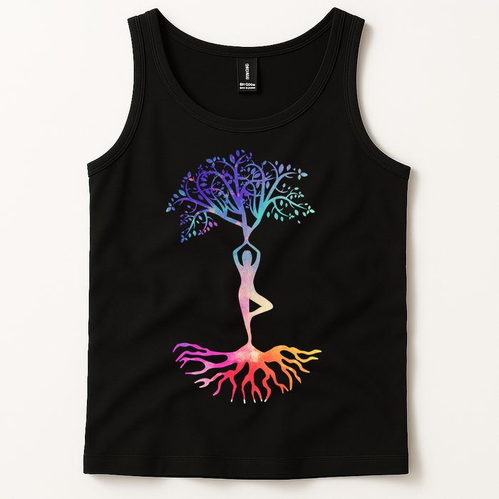 Tree Of Life With Colorful Yoga Tank Top
