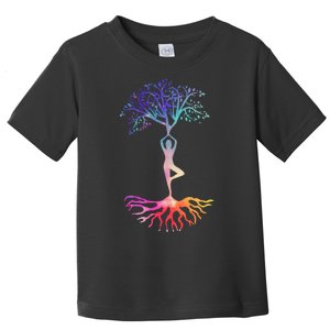 Tree Of Life With Colorful Yoga Toddler T-Shirt