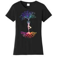 Tree Of Life With Colorful Yoga Women's T-Shirt