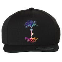 Tree Of Life With Colorful Yoga Wool Snapback Cap