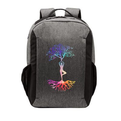 Tree Of Life With Colorful Yoga Vector Backpack