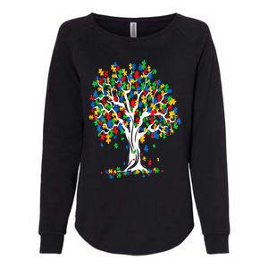 Tree Of Life Autism Awareness Month Funny Asd Supporter Funny Gift Womens California Wash Sweatshirt