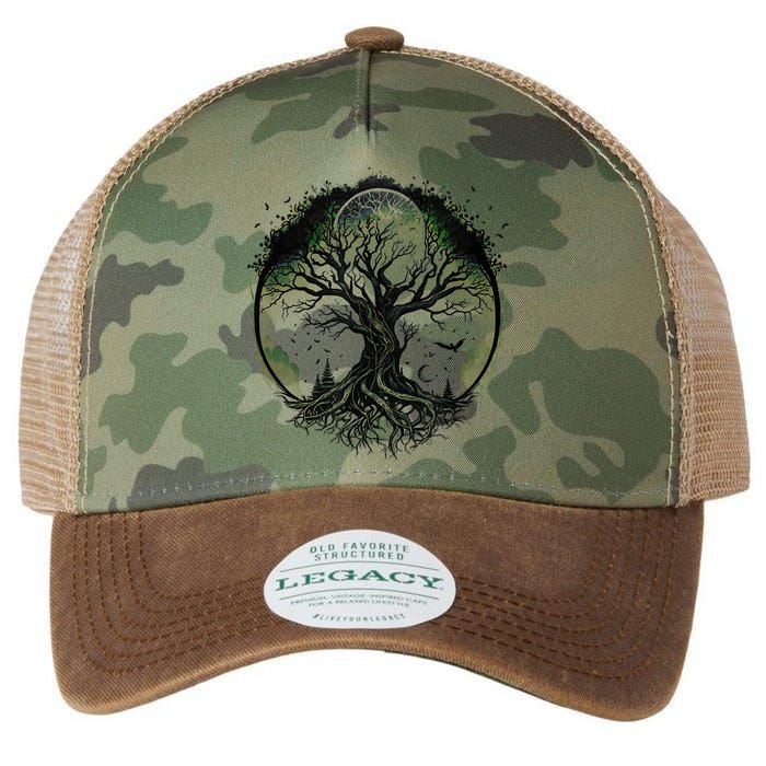 Tree Of Life Under The Moon Connection, Life, Magic, Mystery Legacy Tie Dye Trucker Hat