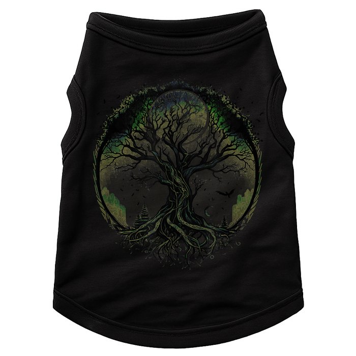 Tree Of Life Under The Moon Connection, Life, Magic, Mystery Doggie Tank