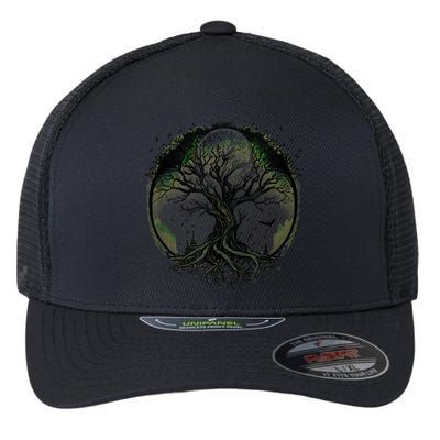 Tree Of Life Under The Moon Connection, Life, Magic, Mystery Flexfit Unipanel Trucker Cap
