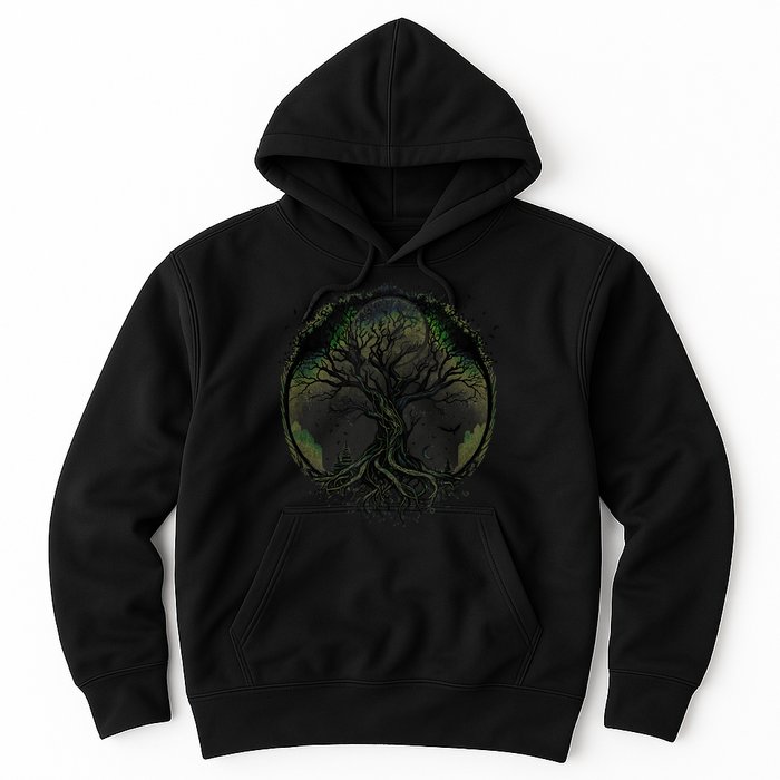 Tree Of Life Under The Moon Connection, Life, Magic, Mystery Hoodie