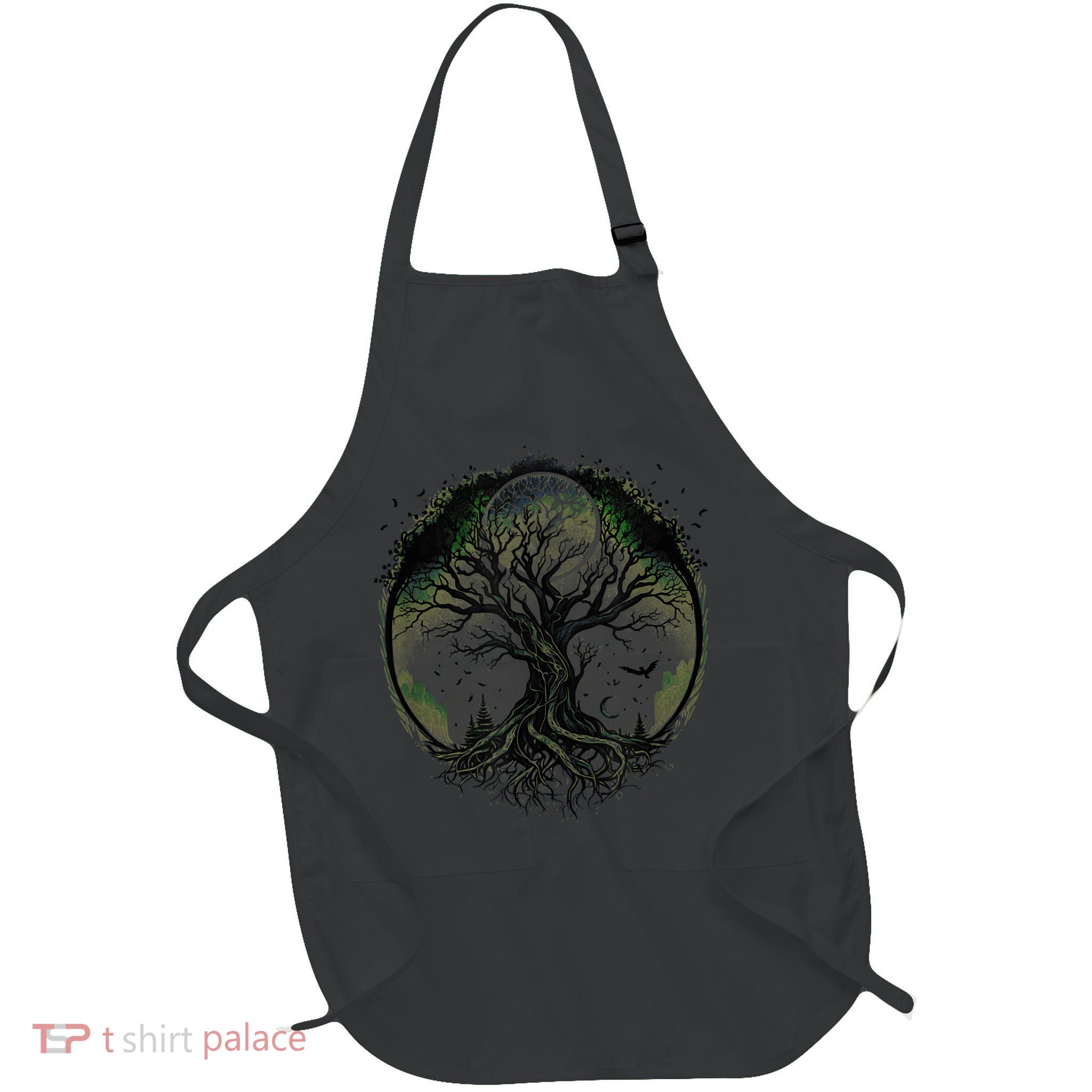 Tree Of Life Under The Moon Connection, Life, Magic, Mystery Apron