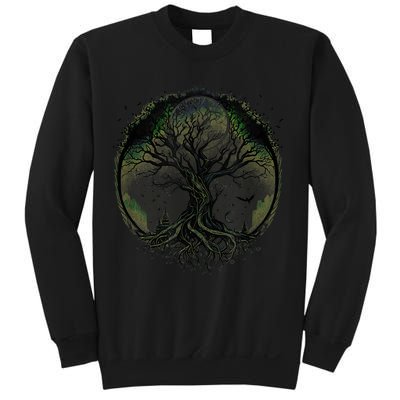 Tree Of Life Under The Moon Connection, Life, Magic, Mystery Sweatshirt