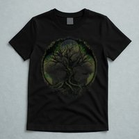 Tree Of Life Under The Moon Connection, Life, Magic, Mystery T-Shirt
