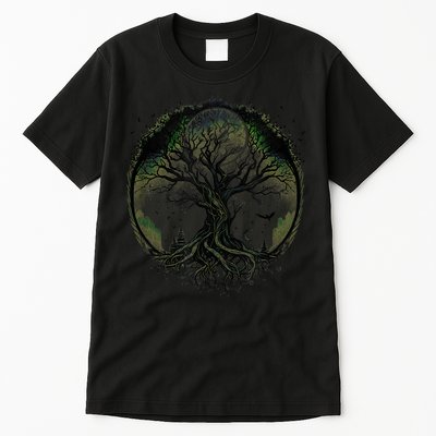 Tree Of Life Under The Moon Connection, Life, Magic, Mystery Tall T-Shirt