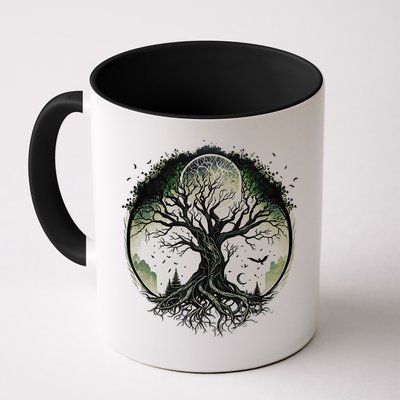 Tree Of Life Under The Moon Connection, Life, Magic, Mystery Mug
