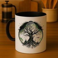 Tree Of Life Under The Moon Connection, Life, Magic, Mystery Mug
