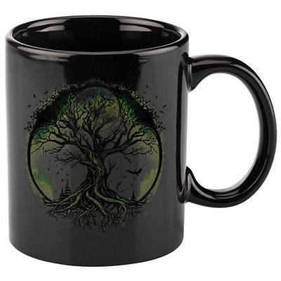 Tree Of Life Under The Moon Connection, Life, Magic, Mystery 11oz C Handle Ceramic Mug