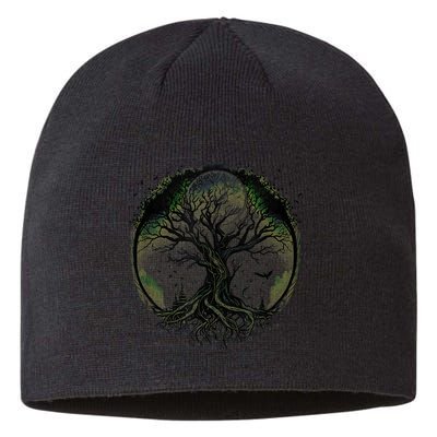 Tree Of Life Under The Moon Connection, Life, Magic, Mystery Sustainable Beanie