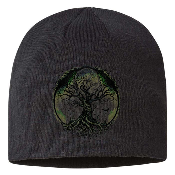Tree Of Life Under The Moon Connection, Life, Magic, Mystery Sustainable Beanie