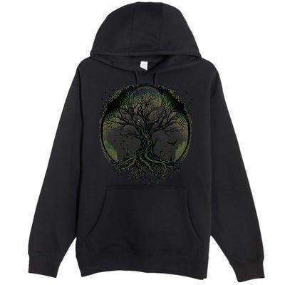 Tree Of Life Under The Moon Connection, Life, Magic, Mystery Premium Pullover Hoodie
