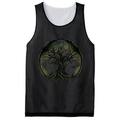 Tree Of Life Under The Moon Connection, Life, Magic, Mystery Mesh Reversible Basketball Jersey Tank