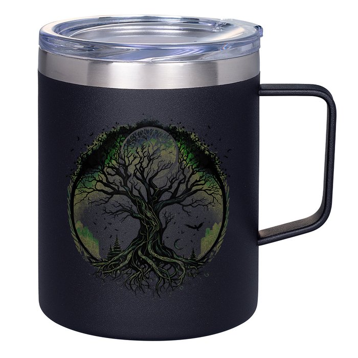Tree Of Life Under The Moon Connection, Life, Magic, Mystery 12oz Stainless Steel Coffee Mug