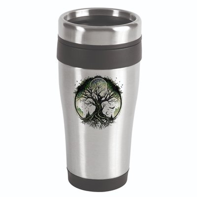 Tree Of Life Under The Moon Connection, Life, Magic, Mystery 16oz Travel Tumbler