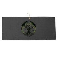 Tree Of Life Under The Moon Connection, Life, Magic, Mystery Large Microfiber Waffle Golf Towel