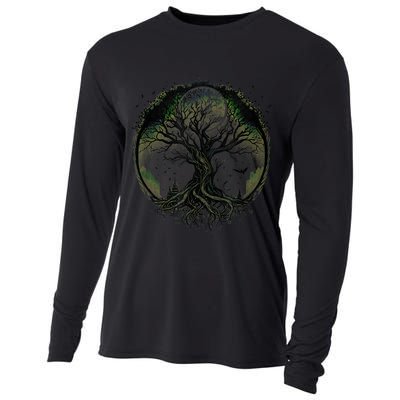 Tree Of Life Under The Moon Connection, Life, Magic, Mystery Cooling Performance Long Sleeve Crew