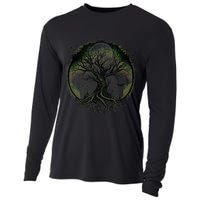 Tree Of Life Under The Moon Connection, Life, Magic, Mystery Cooling Performance Long Sleeve Crew