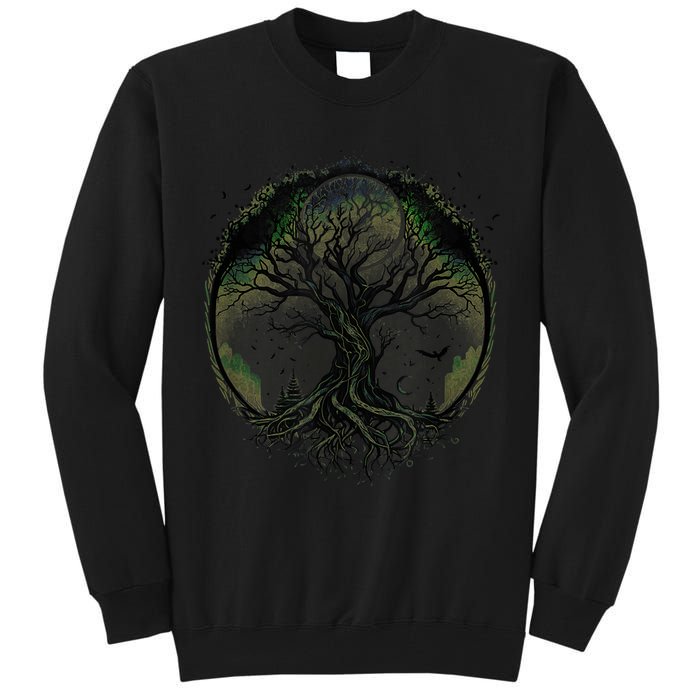Tree Of Life Under The Moon Connection, Life, Magic, Mystery Tall Sweatshirt
