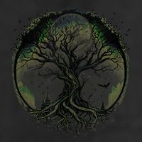 Tree Of Life Under The Moon Connection, Life, Magic, Mystery 25L Jumbo Tote
