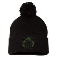 Tree Of Life Under The Moon Connection, Life, Magic, Mystery Pom Pom 12in Knit Beanie
