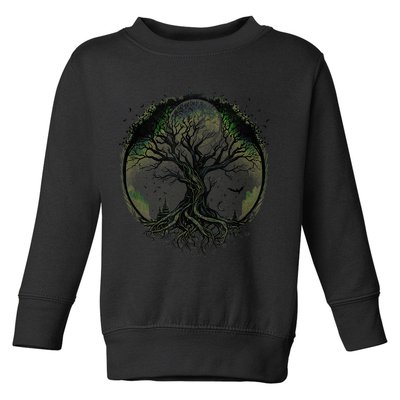 Tree Of Life Under The Moon Connection, Life, Magic, Mystery Toddler Sweatshirt