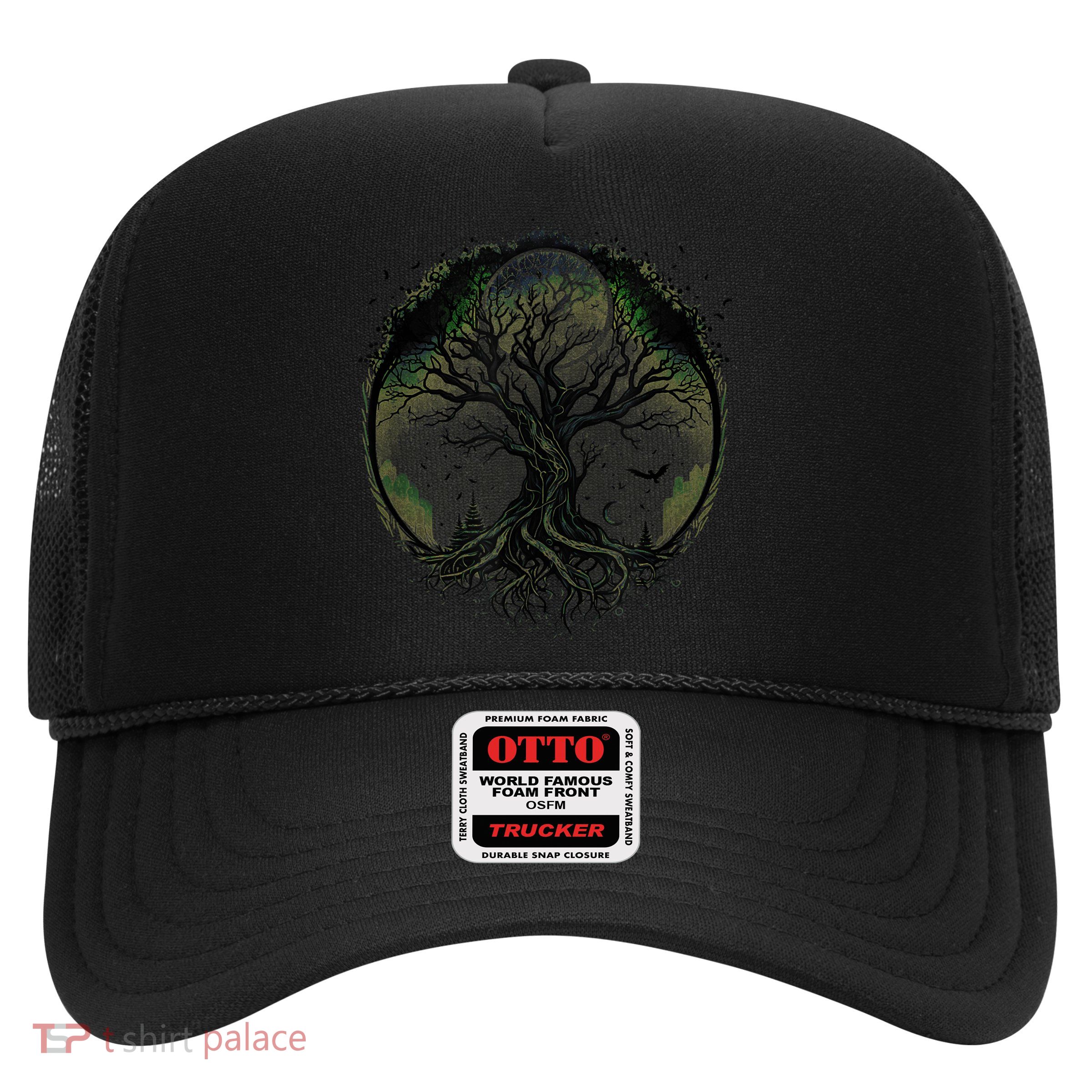 Tree Of Life Under The Moon Connection, Life, Magic, Mystery Trucker Hat
