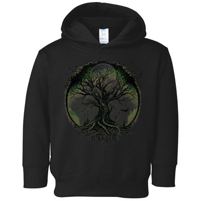 Tree Of Life Under The Moon Connection, Life, Magic, Mystery Toddler Hoodie