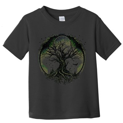 Tree Of Life Under The Moon Connection, Life, Magic, Mystery Toddler T-Shirt