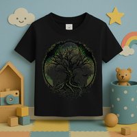Tree Of Life Under The Moon Connection, Life, Magic, Mystery Toddler T-Shirt