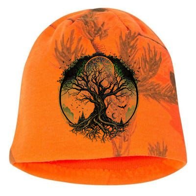 Tree Of Life Under The Moon Connection, Life, Magic, Mystery Kati - Camo Knit Beanie