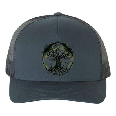 Tree Of Life Under The Moon Connection, Life, Magic, Mystery Yupoong Adult 5-Panel Trucker Hat