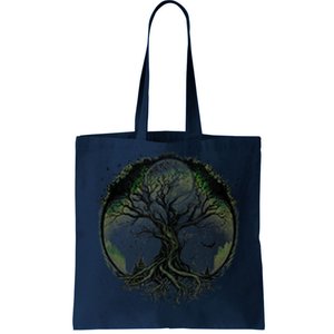 Tree Of Life Under The Moon Connection, Life, Magic, Mystery Tote Bag