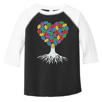 Tree Of Life Autism Awareness Puzzle Tree Funny Gift Toddler Fine Jersey T-Shirt