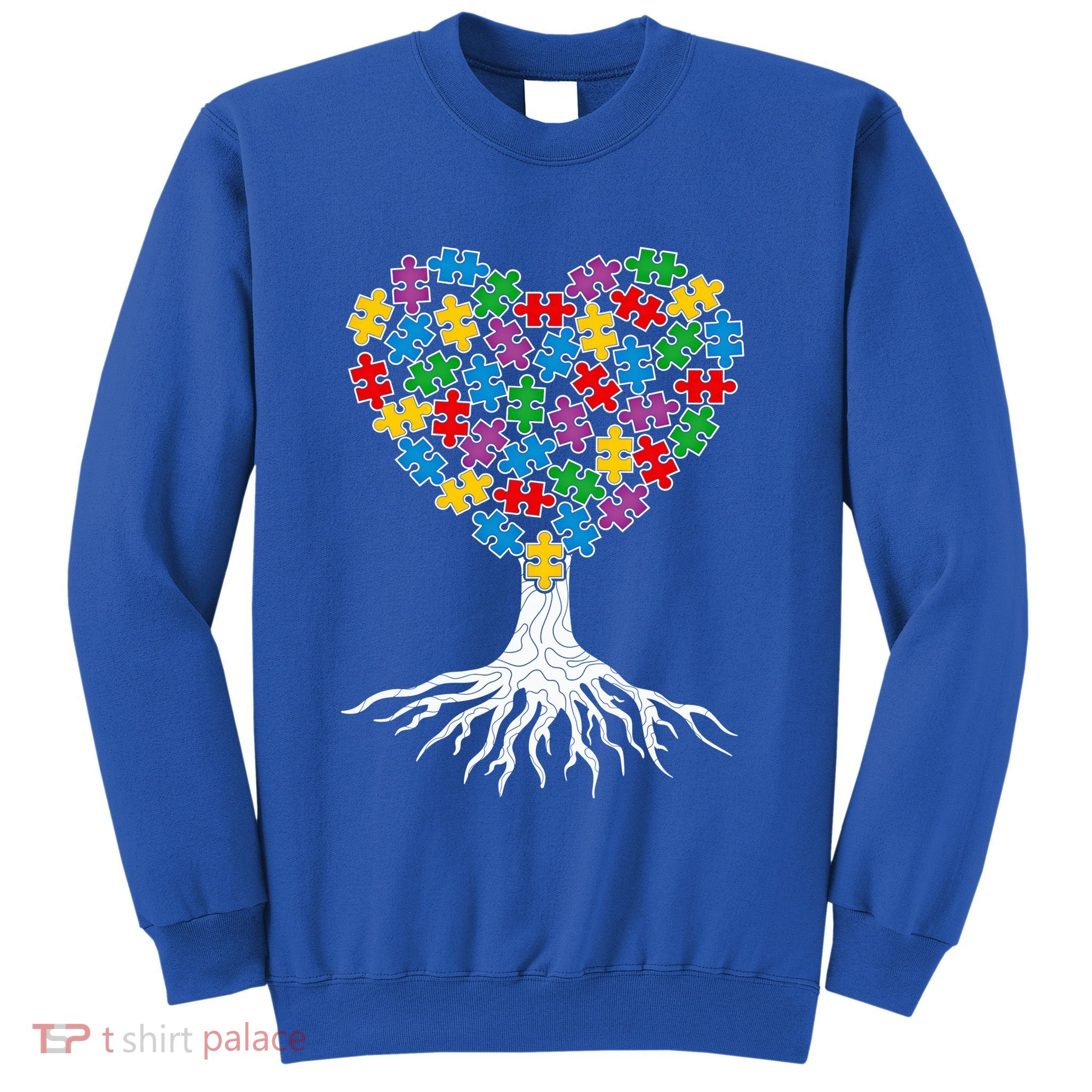 Tree Of Life Autism Awareness Puzzle Tree Funny Gift Sweatshirt