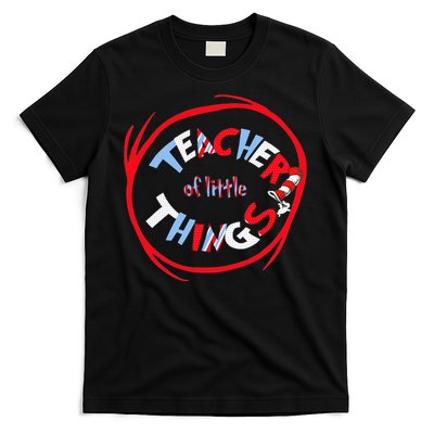 Teacher Of Little Things Gift For Teacher Cat In Hat Copy T-Shirt