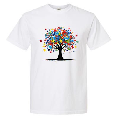 Tree Of Life Autism Awareness Day Autistic Gift Garment-Dyed Heavyweight T-Shirt